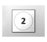 Panneau porte - NUMERO 2 - relief et braille