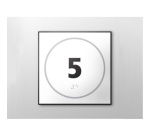 Panneau porte - NUMERO 5 - relief et braille