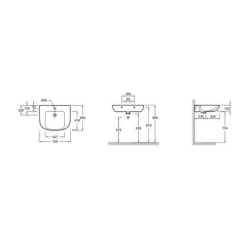 Vasque lavabo ECO 70 x 56 cm