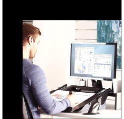 Porte-documents - plateforme de lecture et d'écriture clavier