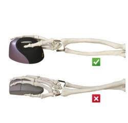 Souris Ergo verticale CONFORT pour gaucher filaire