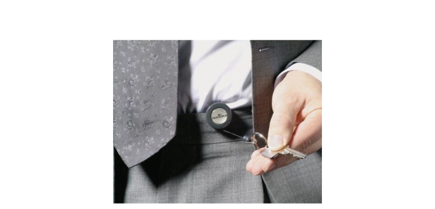 Enrouleurs porte-badges Design avec anneau métallique - par 10