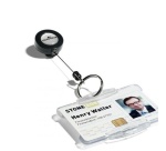 Enrouleurs porte-badges Design avec anneau métallique - par 10