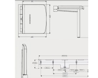 Siège de douche relevable Adaggio blanc