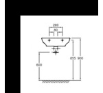 Vasque lavabo PMR