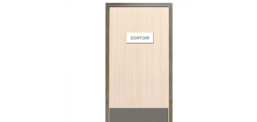 Protection bas de porte adhésive - Gris - 830 x 350 mm