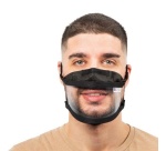 Masque inclusif fenêtre bord à bord réglable - Noir