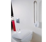 Barre d'appui relevable en Inox brossé