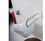 Barre d'appui relevable en Inox brossé