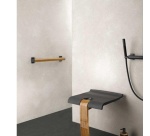 Barre d'appui droite WOOD 40 cm