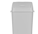 Poubelle hygiénique à Trappe basculante - Polypropylène Blanc