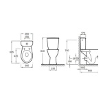 Cuvette surélevée ECO PMR blanc