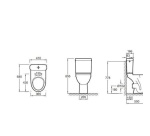Pack WC surélevé PMR blanc Design