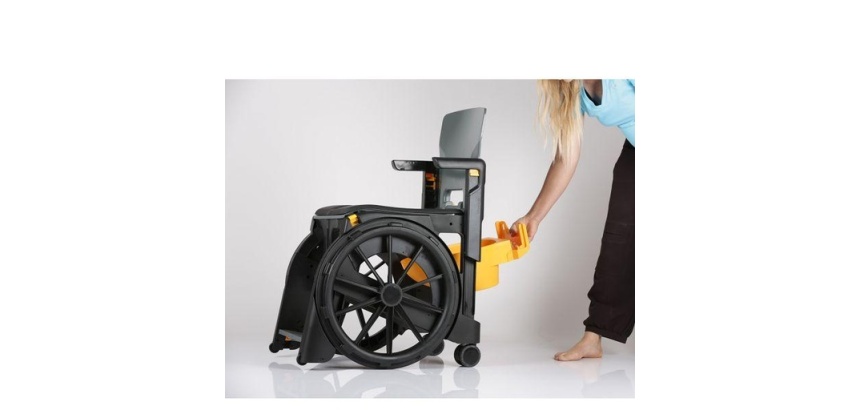 Seau d'accès pour fauteuil d'accès aux toilettes