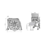 Fauteuil d'accès aux toilettes