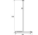 Barre douche en T ou L - design