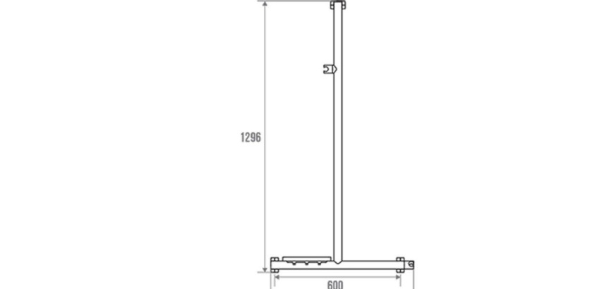 Barre douche en T ou L - design