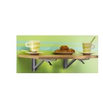 Tablette rabattable pour cabine d'essayage