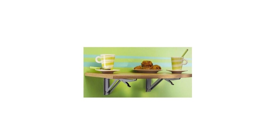 Tablette rabattable pour cabine d'essayage