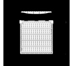 Grille de sol fonte 525 x 555 mm