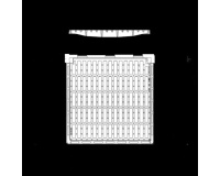 Grille de sol fonte 525 x 555 mm