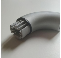 Angle interne-externe 90° pour main courante intérieure MALI en aluminium anodisé