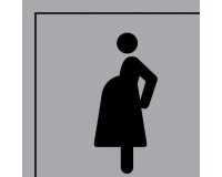 Pictogramme d'Information ISO 7001 Accès prioritaire aux femmes enceintes