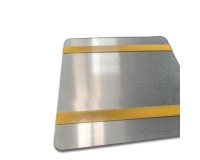 Pictogramme en aluminium brossé WC /PMR transfert gauche