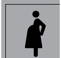 Pictogramme d'Information ISO 7001 Accès prioritaire aux femmes enceintes