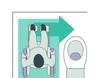 Panneau Toilette Handicapé avec Sens de Transfert