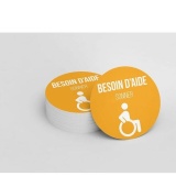 Adhésif orange pour carillon d'appel - Besoin d'aide- Jaune