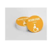 Adhésif orange pour carillon d'appel - Besoin d'aide- Jaune
