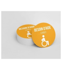Adhésif orange pour carillon d'appel - Besoin d'aide- Jaune
