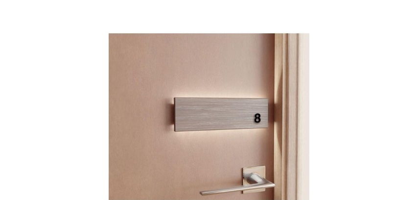 Chiffres adhésifs en Relief - Plaques Portes 0-9 - Hauteur 30 mm N°8