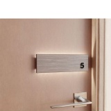 Chiffres adhésifs en Relief - Plaques Portes 0-9 - Hauteur 30 mm N°5