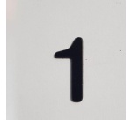 Chiffres en relief adhésif pour plaque de porte de 0 à 9
