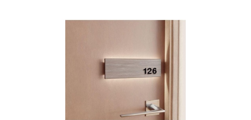 Chiffres adhésifs en Relief - Plaques Portes 0-9 - Hauteur 30 mm N°0