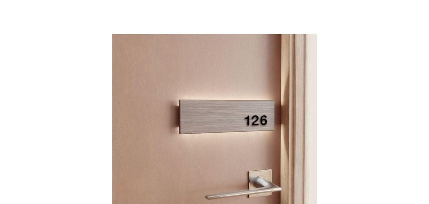 Chiffres en relief adhésif pour plaque de porte de 0 à 9