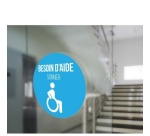 Adhésif pour carillon d'appel -  Bleu