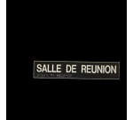Salle de réunion - Plaque de porte en braille et relief