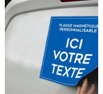 Plaque magnétique personnalisable pour véhicule