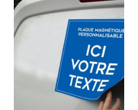 Plaque magnétique personnalisable pour véhicule