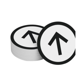 Pictogramme pour contremarche flèche