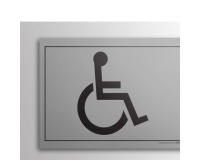 Plaque gravée picto Handicapé
