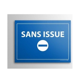 Plaque gravée sans issue