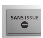 Plaque gravée sans issue