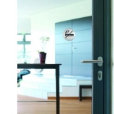 Pictogramme rond de porte - Zone non fumeur - 83mm - acier brossé