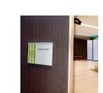 Plaque de porte fiche personnalisable  (105 x 210 mm)