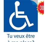 Autocollant - Tu veux être à ma place ?