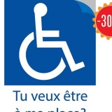 Autocollant - Tu veux être à ma place ?  (Papier autocollant)